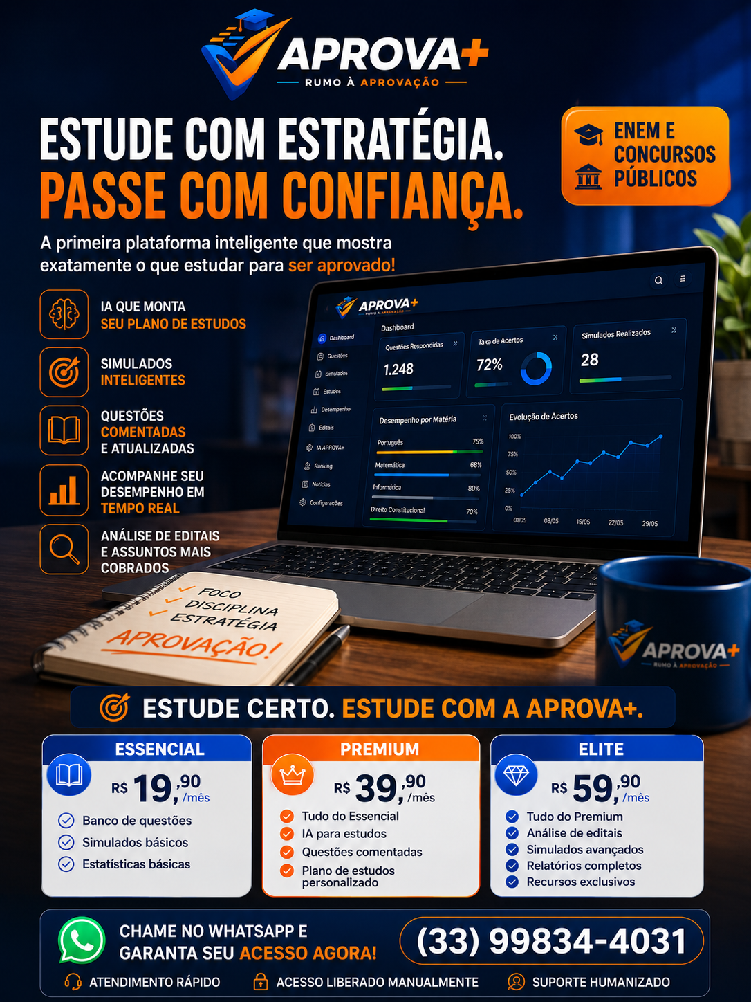 APROVA+ Estude com estratégia, passe com confiança